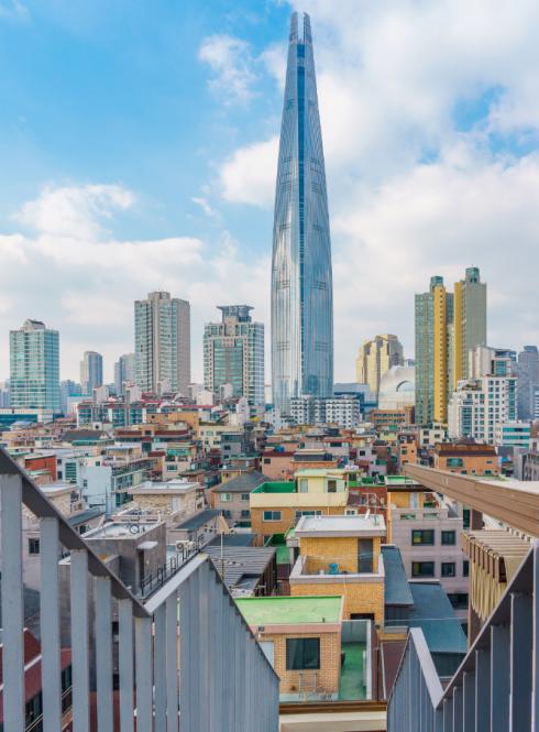 Lotte world tower in Seoul