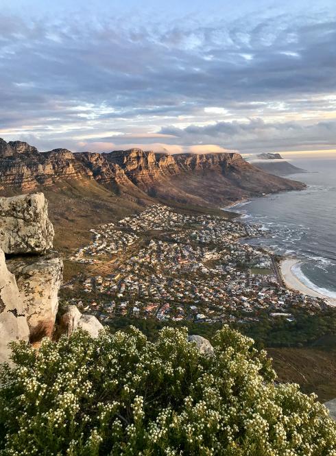 The 12 Apostle Mountains in Cape Town, South Africa.