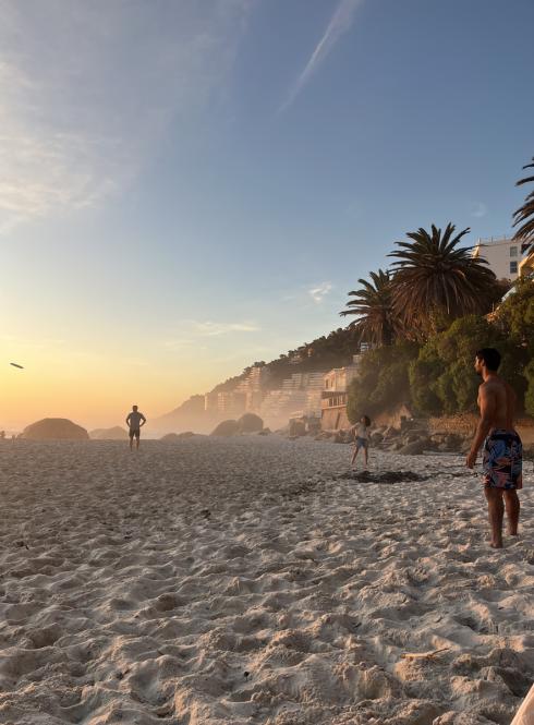 Beach view in Cape Town