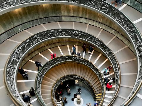 Staircase in the Vatican 