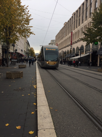 Tram Line One In Nice