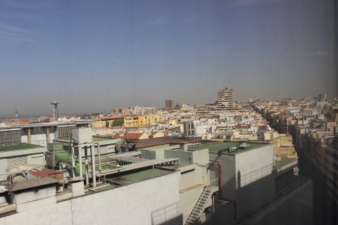 The view of Madrid from my hotel room