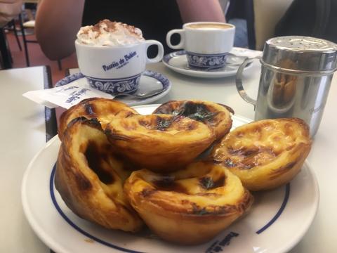 A traditional Belem pastry