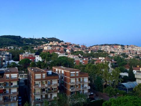 A view of my neighborhood from my bedroom balcony. 