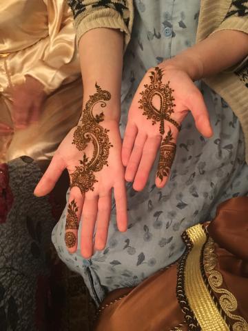 Beautiful henna the night before the engagement