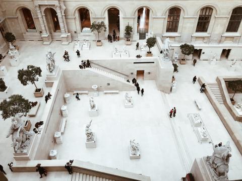 Sculpture Garden In the Louvre