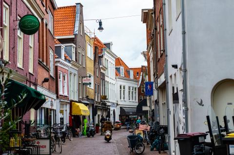 A Narrow Dutch Street in Haarlem
