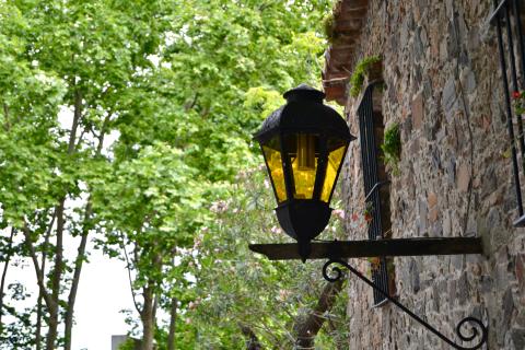 lantern in Colonia, Uruguay