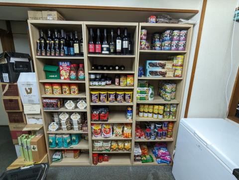 A picture of the selection of goods available at chabad