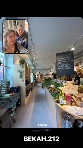 BeReal in a zero waste store