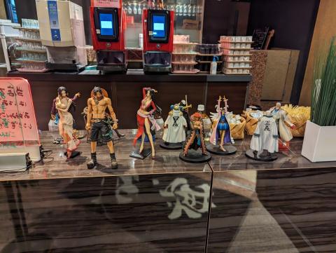 some of the figures that were in the restaurant