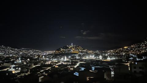 Quito skyline at night
