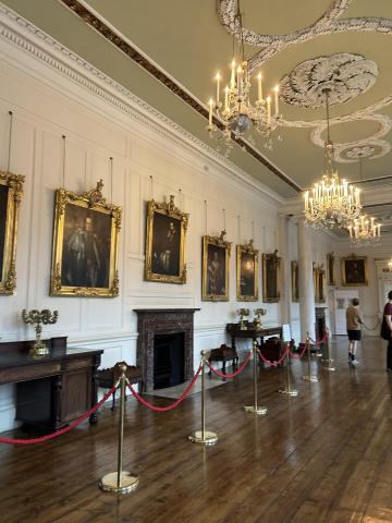 A gallery of painted portraits