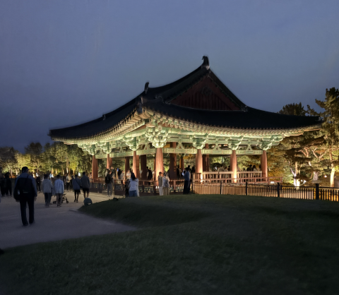 This is a photo of of Donggung Palace/Wolji Pond in Gyeongju.