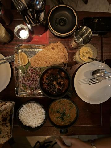 Indian Food on a table