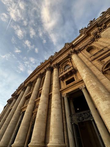 Big columns of St. Peter's Basilica