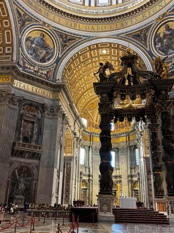 Another picture of the inside of St. Peter's