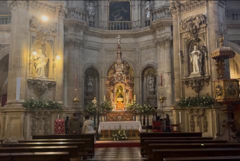 The interior of Granada's Grand Cathedral