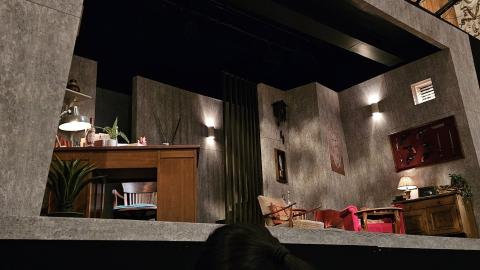 The stage set for the production of Switzerland at Vienna's English Theater!