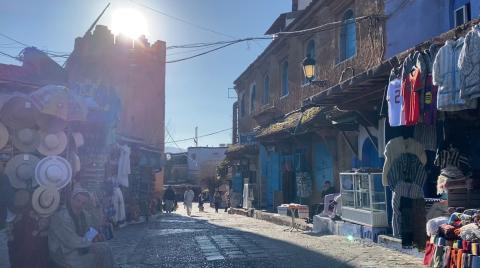 A marketplace in Chefchaouen