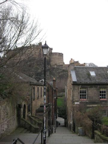 The Vennel Viewpoint of Edinburgh Castle