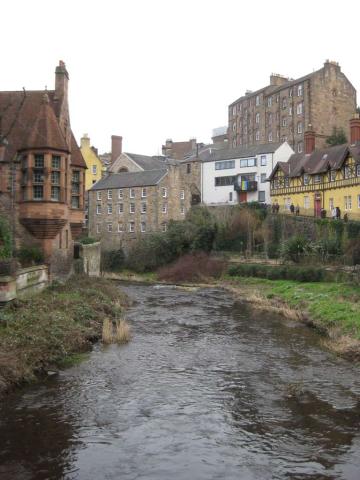 Dean's Village in Edinburgh, Scotland