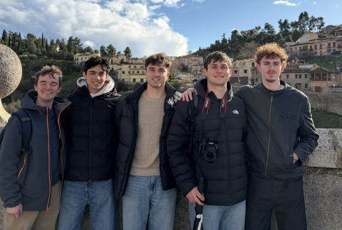 A photo with some friends I made on an IES Abroad Day Trip to Toledo, Spain