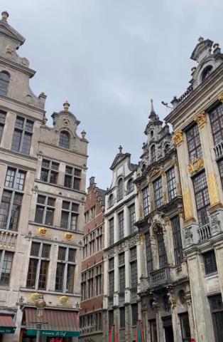 A view of the Grand Place in Brussels