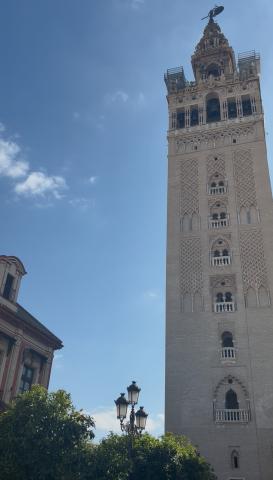 La Giralda from the exterior of the Seville Cathedral