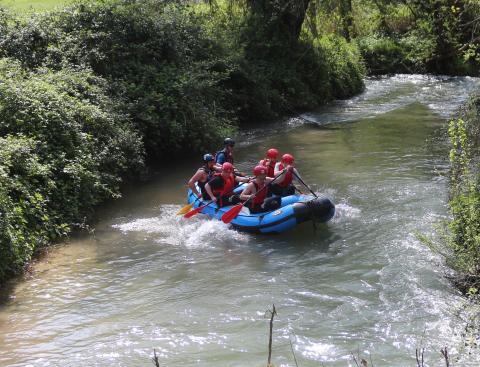 A group of fearless IES students set off down the river
