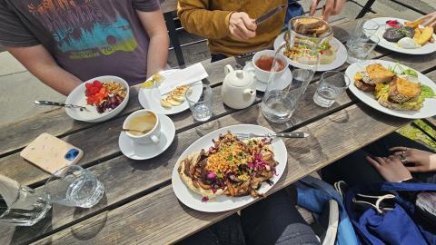 A brunch spread at the lovely Café Propeller!