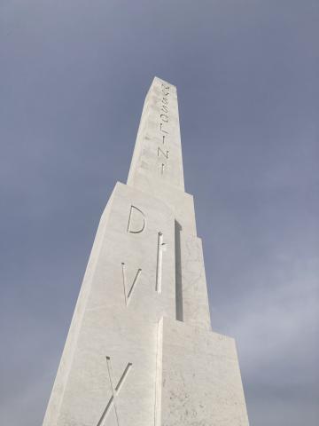 A column bearing Mussolini's name at the Foro Italico