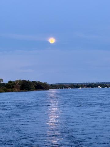Full Moon over the Zambezi River