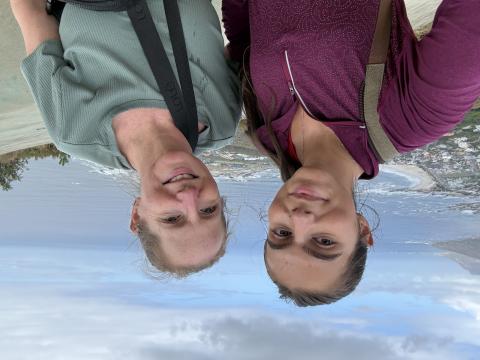 A selfie of my mom and I on top of Lion's Head