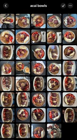 An album with over 40 açaí bowls.