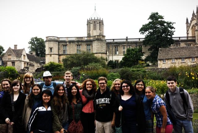 a group of students pose for a photo in Oxford