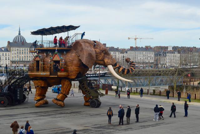 the Grand Elephant sculpture in Nantes