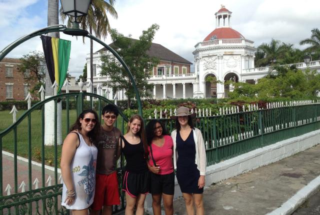 students in Kingston, Jamaica as part of the Health Practice & Policy program