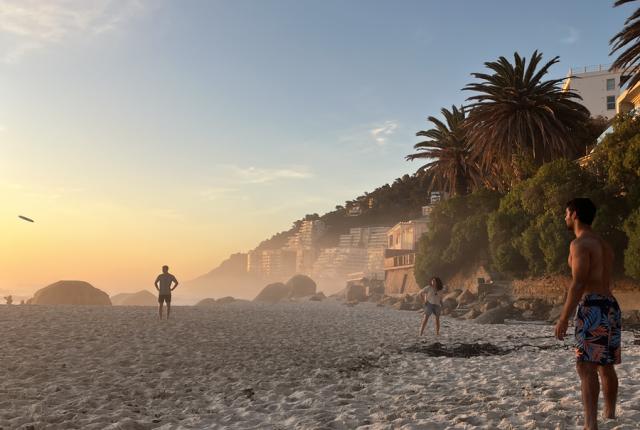 Beach view in Cape Town