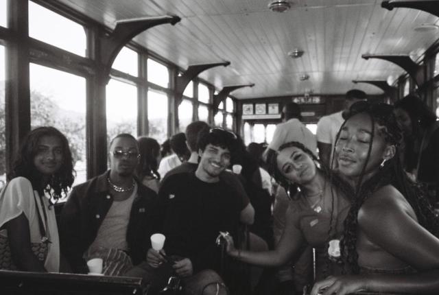 Students in Trolley in Stellenbosch