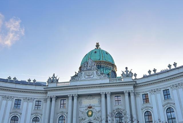 The Hofburg Palace in Vienna, Austria.