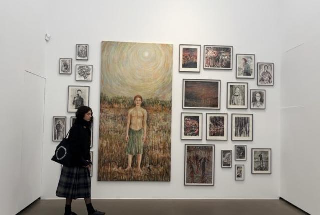Exploring galleries in one of Berlin, Germany's hundreds of museums.