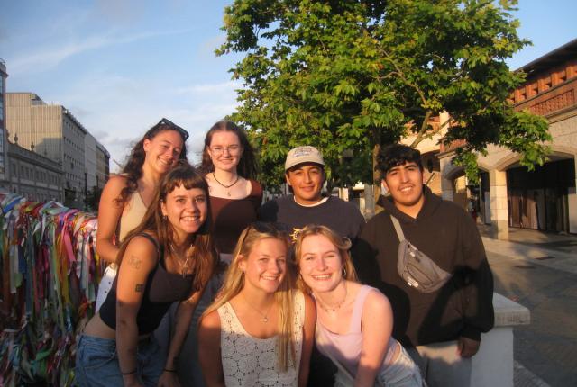 IES Abroad Salamanca students on a field trip to Aveiro, Portugal