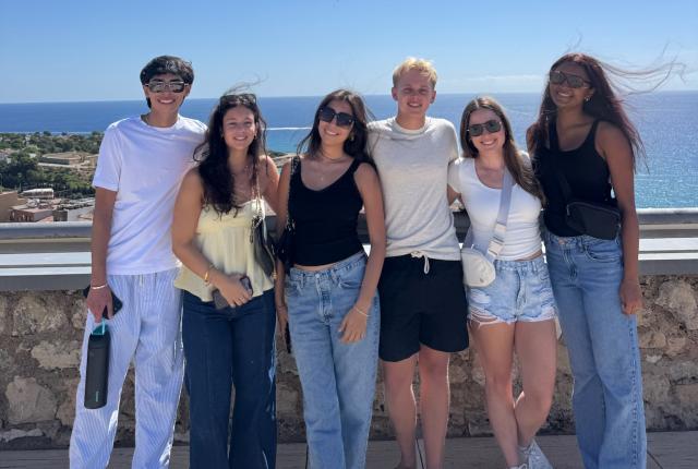 IES Abroad Barcelona students on a field trip to Tarragona