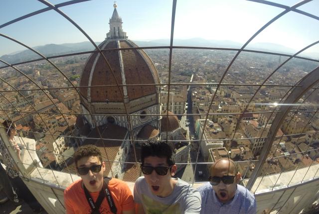 Three Bros Climbing a Bell Tower