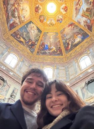 Students in Medici family church