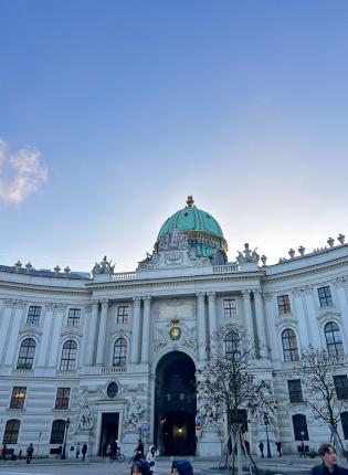 The Hofburg Palace in Vienna, Austria.