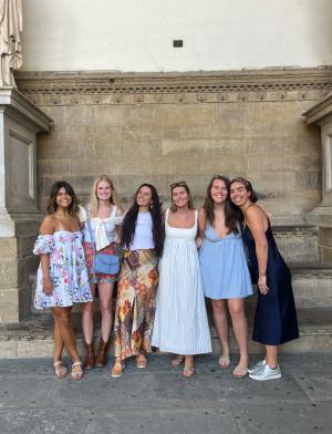 Group photo of all of my friends from Wofford in Florence for the weekend