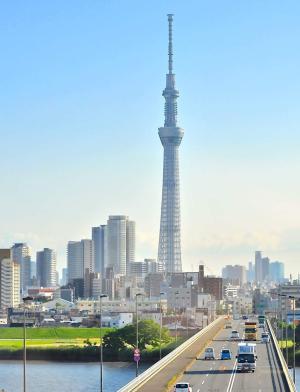 A picture of the Tokyo skyline shared by Musashi University