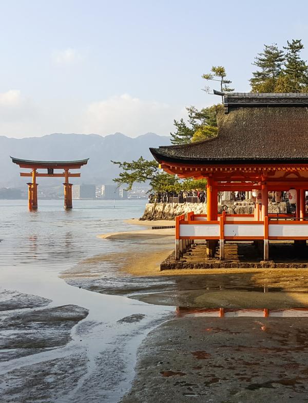 Hiroshima Itsukushima Shrine On The Water